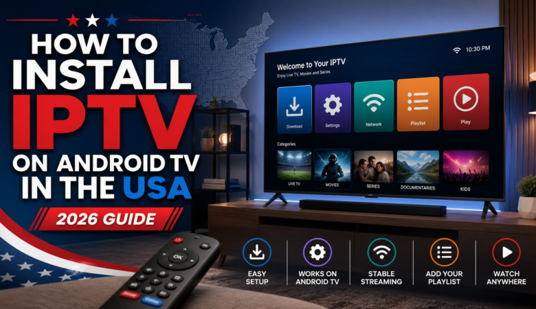 How to Install IPTV on Android TV  USA (2026 Guide)