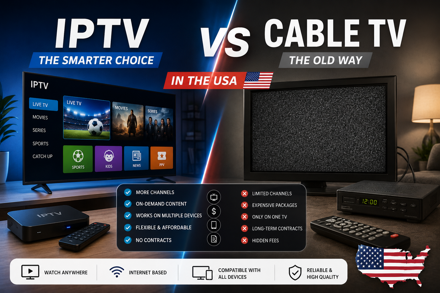 IPTV vs Cable TV in the USA